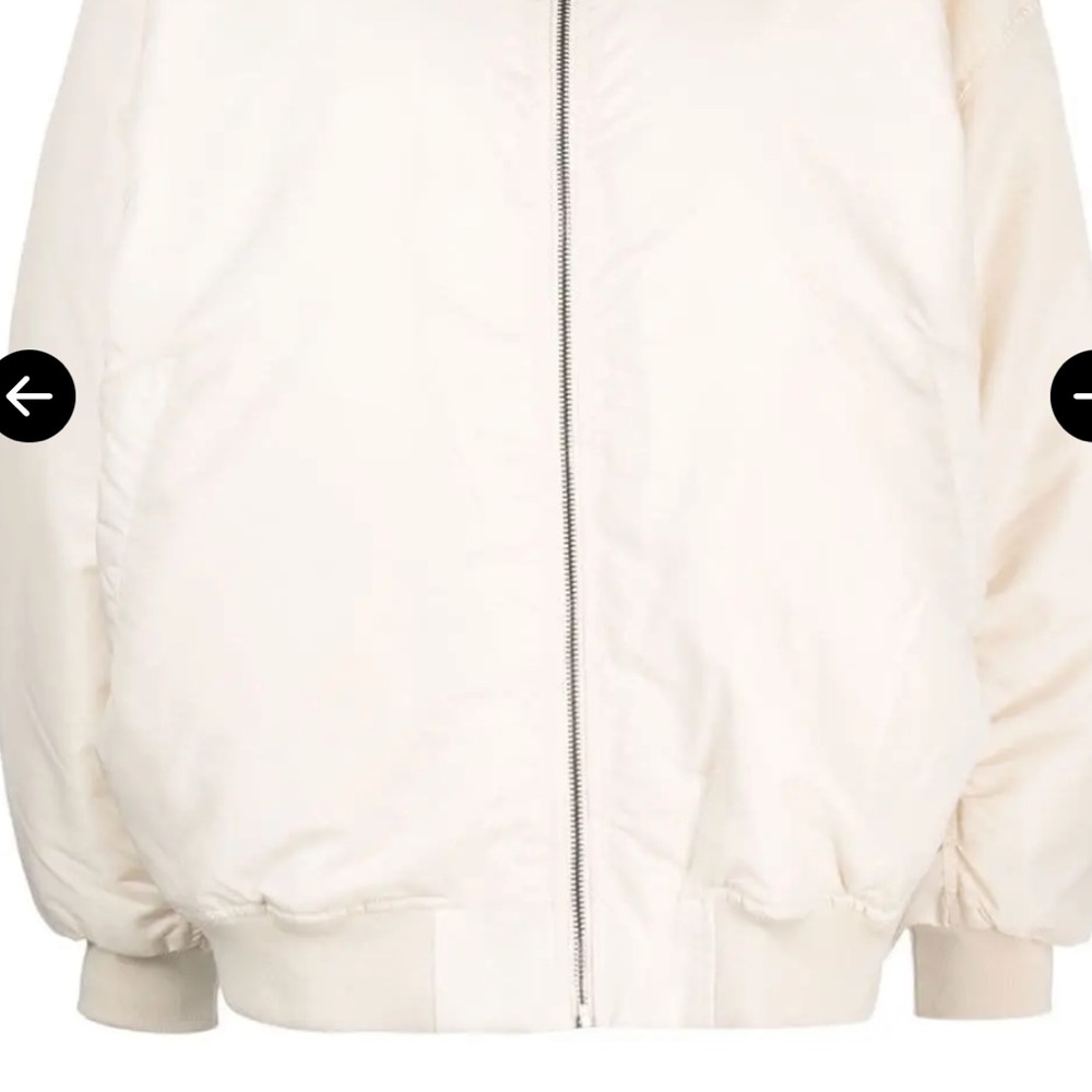 NWT Ba&sh Ivory Bomber Jacket - Picture 5 of 16